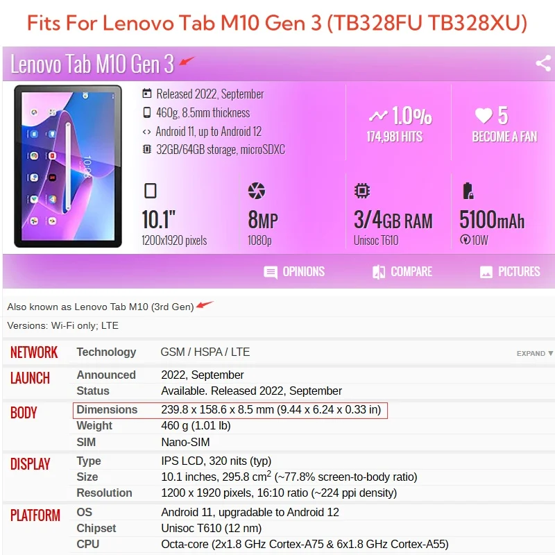 Capa For Lenovo Tab M10 3rd Ge - đánh giá và giá Tablet Cover Accessories
